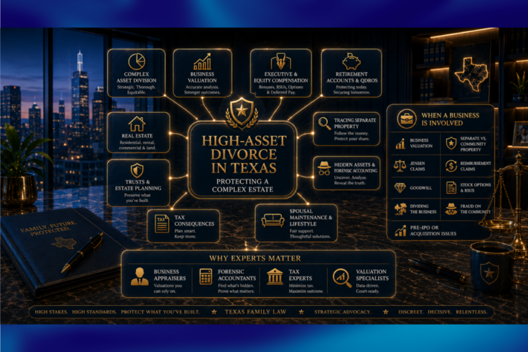 High Asset Divorce in Texas